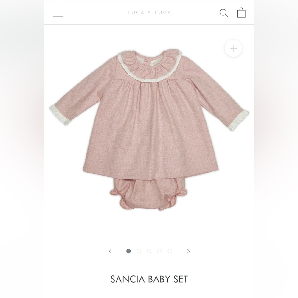 Luca & Luca Pink Baby Set, Size 2
